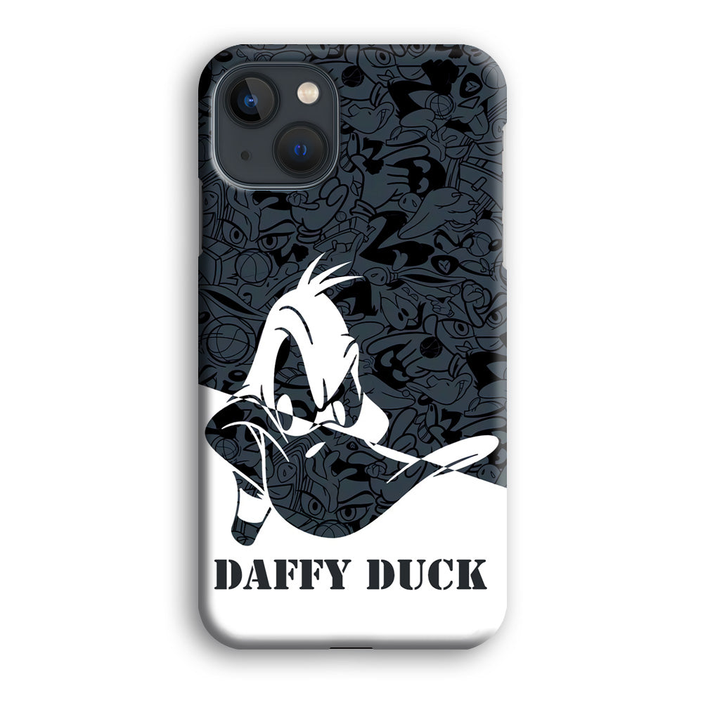 Daffy Duck Silhouette Of Pattern iPhone 14 Plus Case