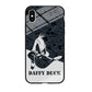 Daffy Duck Silhouette Of Pattern iPhone XS Case