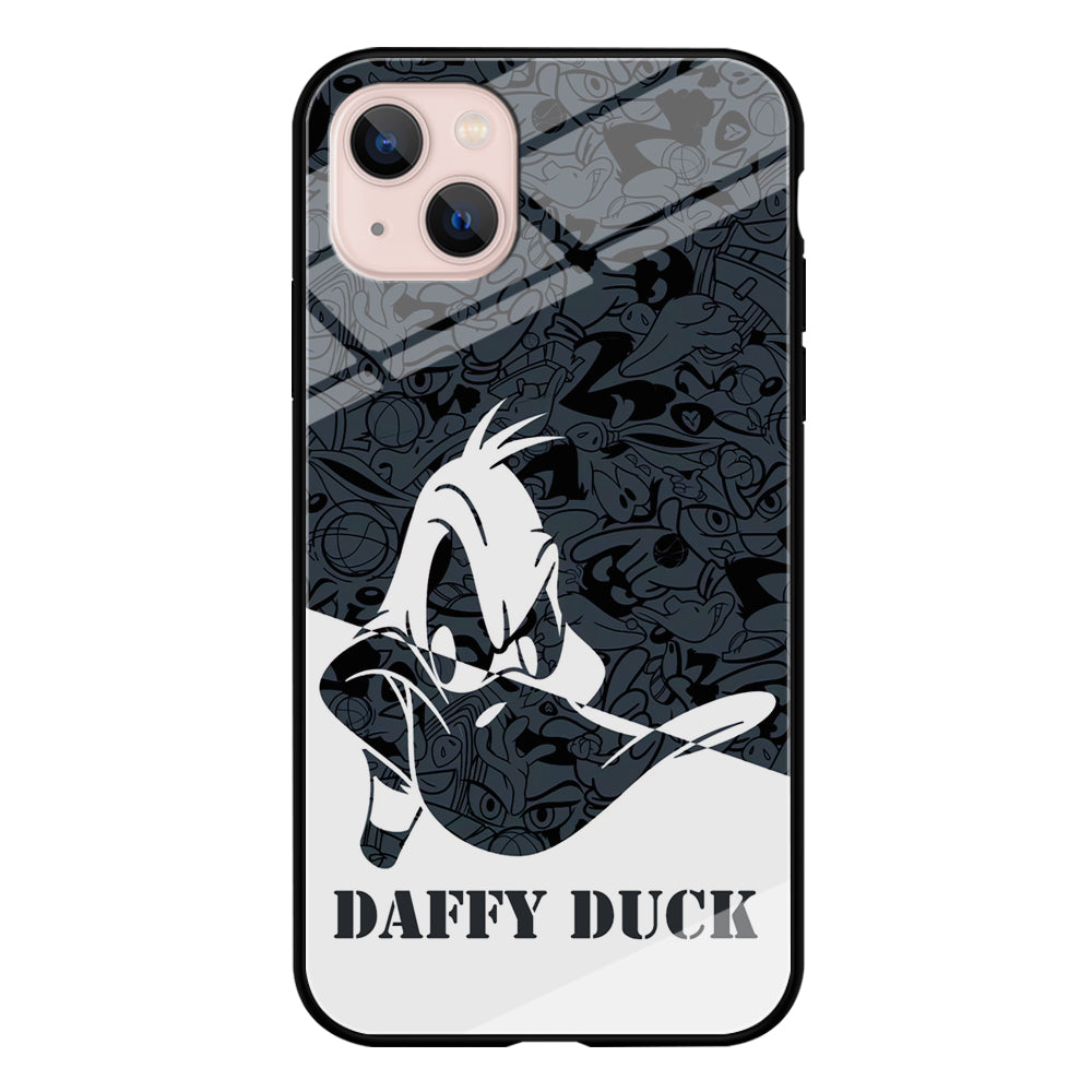 Daffy Duck Silhouette Of Pattern iPhone 14 Plus Case