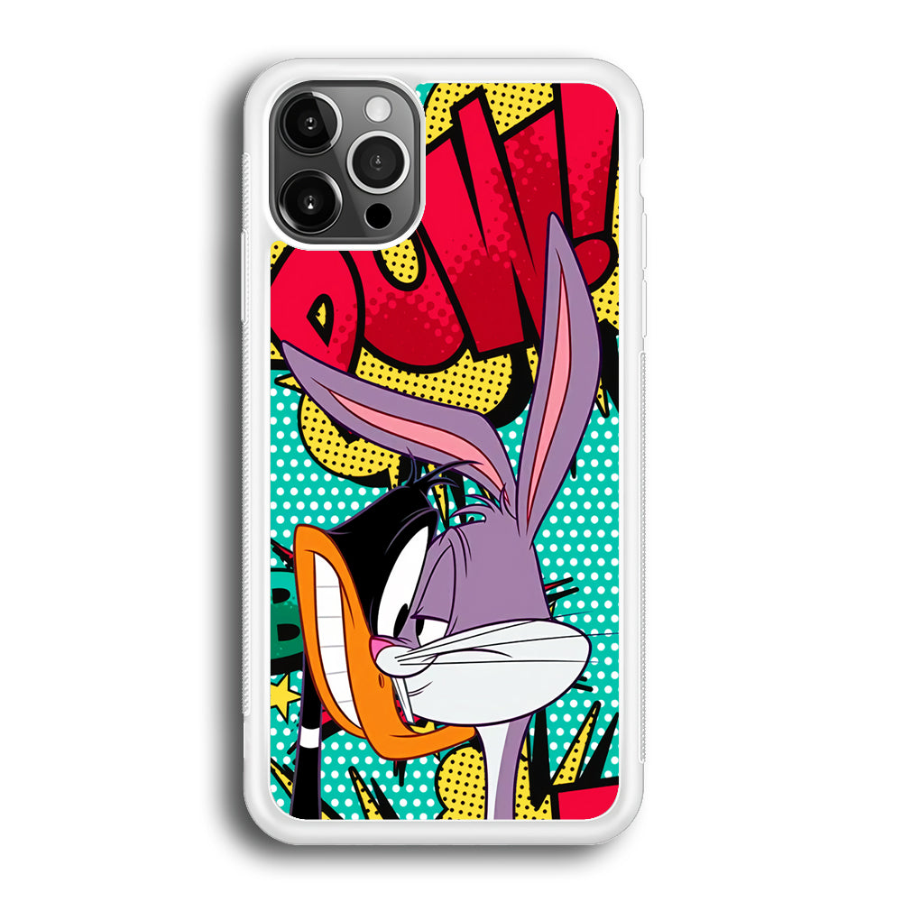 Daffy Duck Versus Bugs Bunny Battle iPhone 12 Pro Max Case