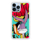 Daffy Duck Versus Bugs Bunny Battle iPhone 14 Pro Case