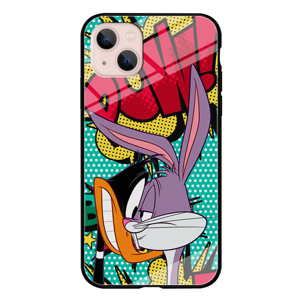 Daffy Duck Versus Bugs Bunny Battle iPhone 15 Case