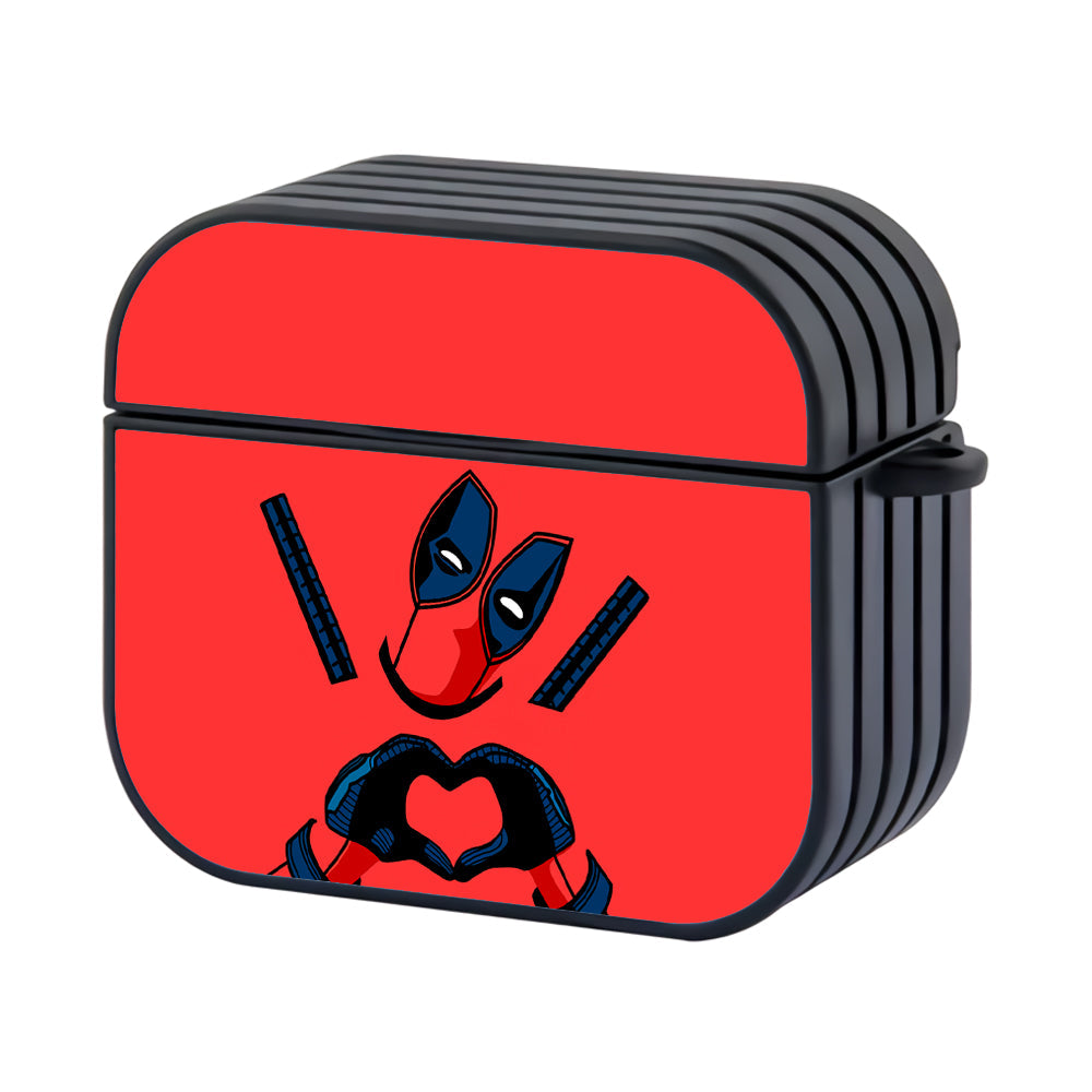 Deadpool Give Love Hard Plastic Case Cover For Apple Airpods 4 - Ezzystore