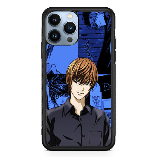 Death Note Light Yagami Comic iPhone 15 Pro Case