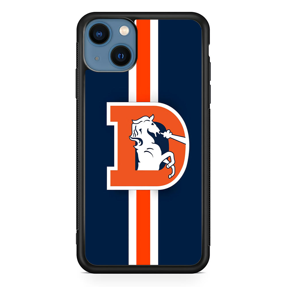 Denver Broncos Stripe iPhone 14 Case