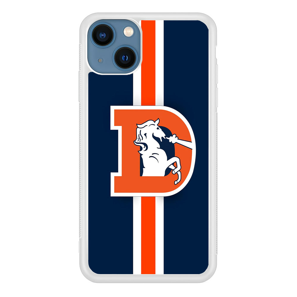 Denver Broncos Stripe iPhone 14 Case