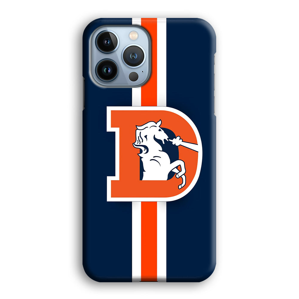 Denver Broncos Stripe iPhone 15 Pro Max Case