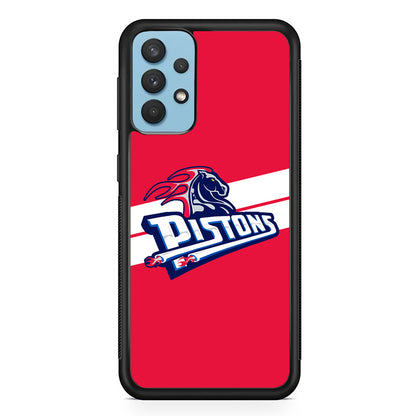 Detroit Pistons White Stripe Samsung Galaxy A32 Case