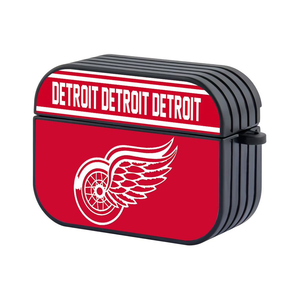 Detroit Red Wings NHL Team Hard Plastic Case Cover For Apple Airpods Pro 3 - Ezzystore