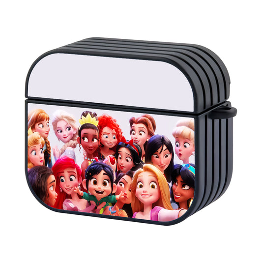 Disney Princess Selfie Hard Plastic Case Cover For Apple Airpods 4 - Ezzystore