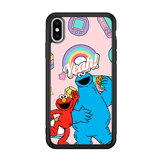 Elmo And Cookie Vintage Style iPhone X Case