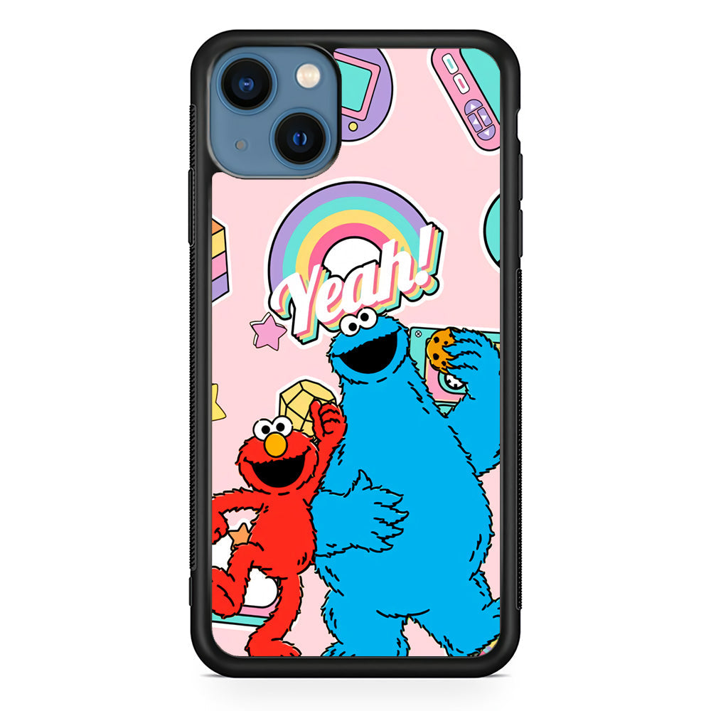 Elmo And Cookie Vintage Style iPhone 15 Plus Case