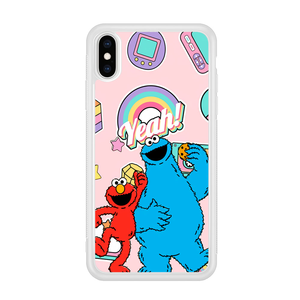 Elmo And Cookie Vintage Style iPhone X Case