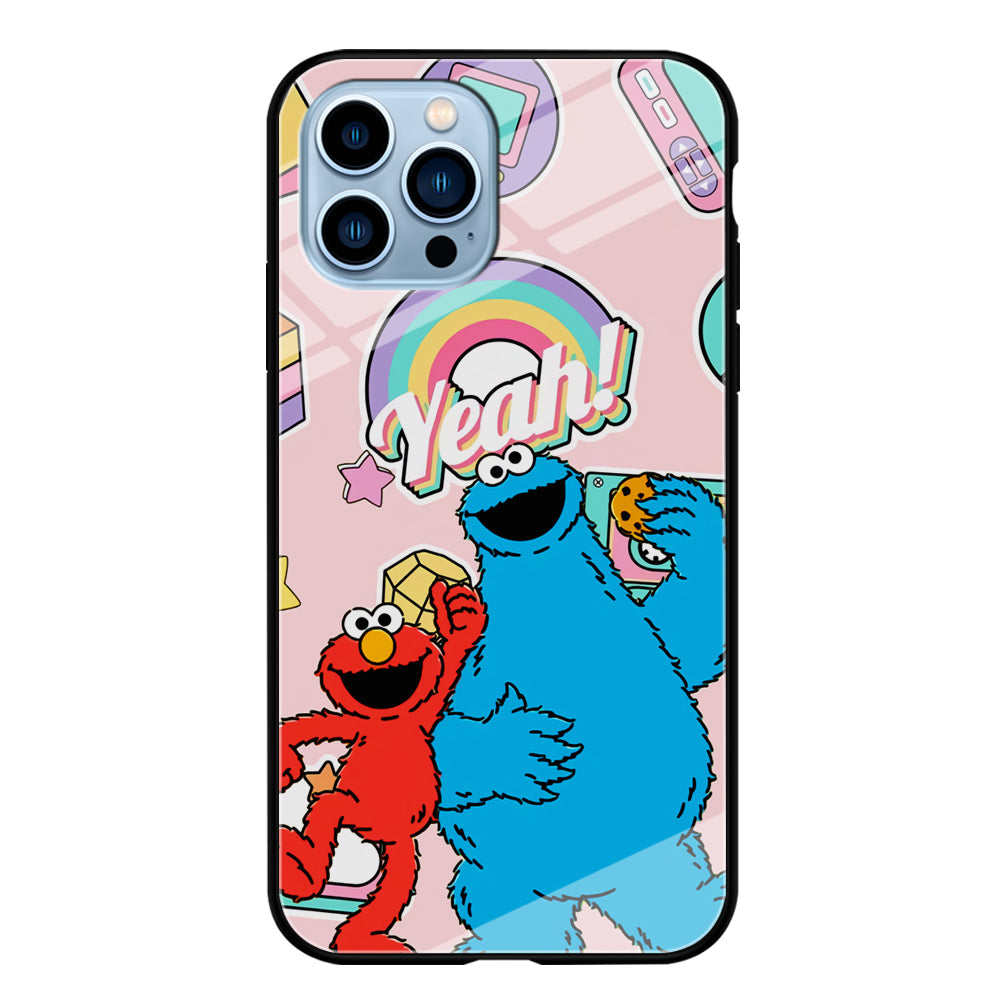 Elmo And Cookie Vintage Style iPhone 15 Pro Max Case