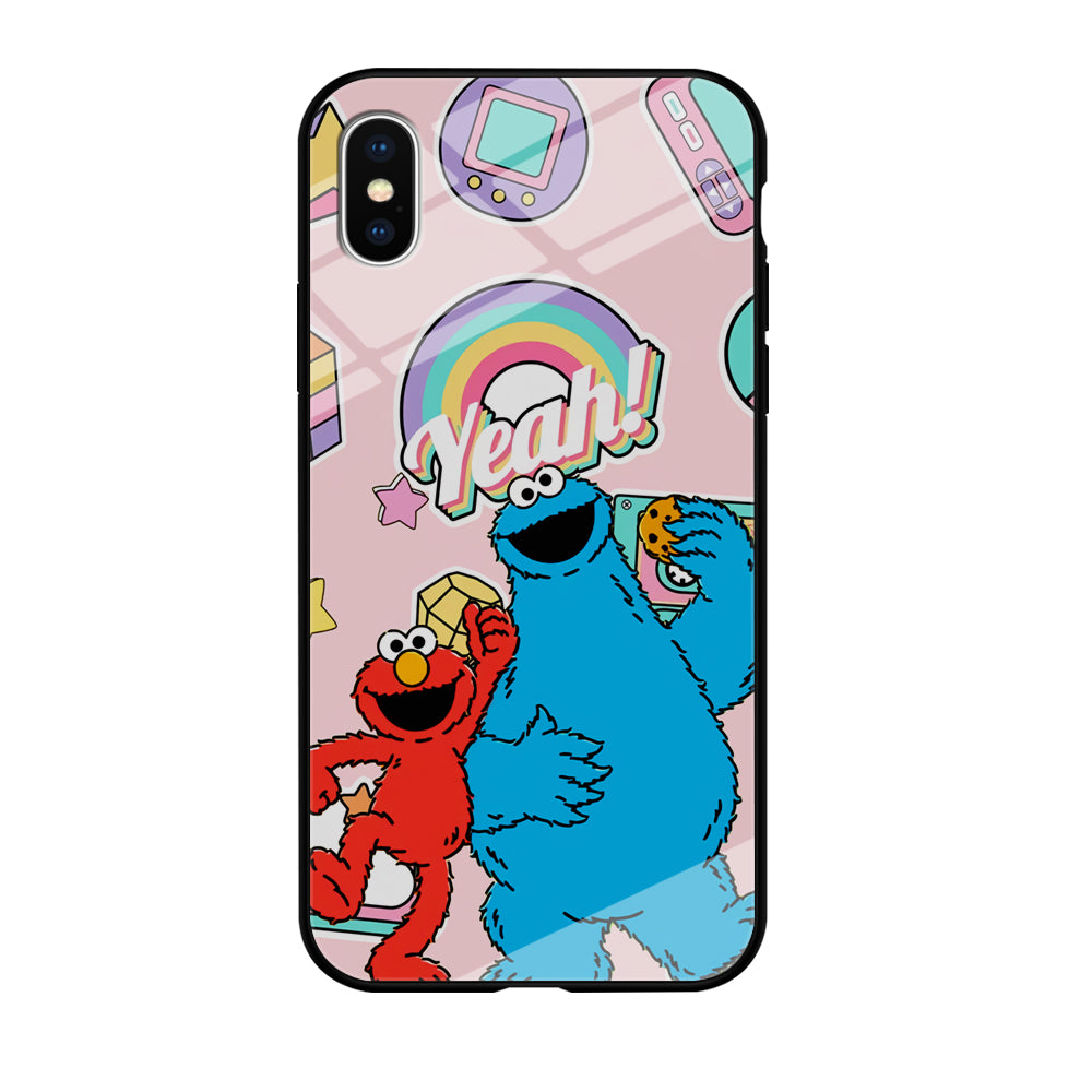 Elmo And Cookie Vintage Style iPhone Xs Max Case