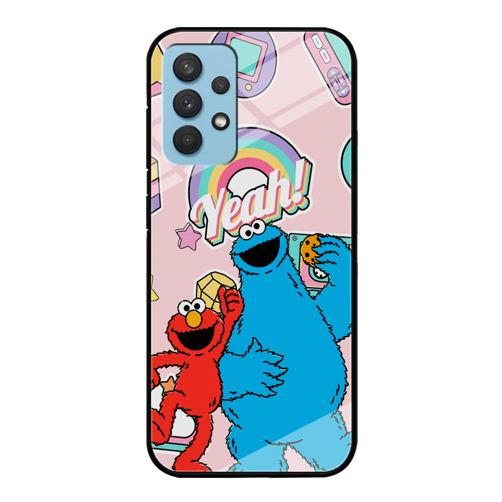 Elmo And Cookie Vintage Style Samsung Galaxy A32 Case