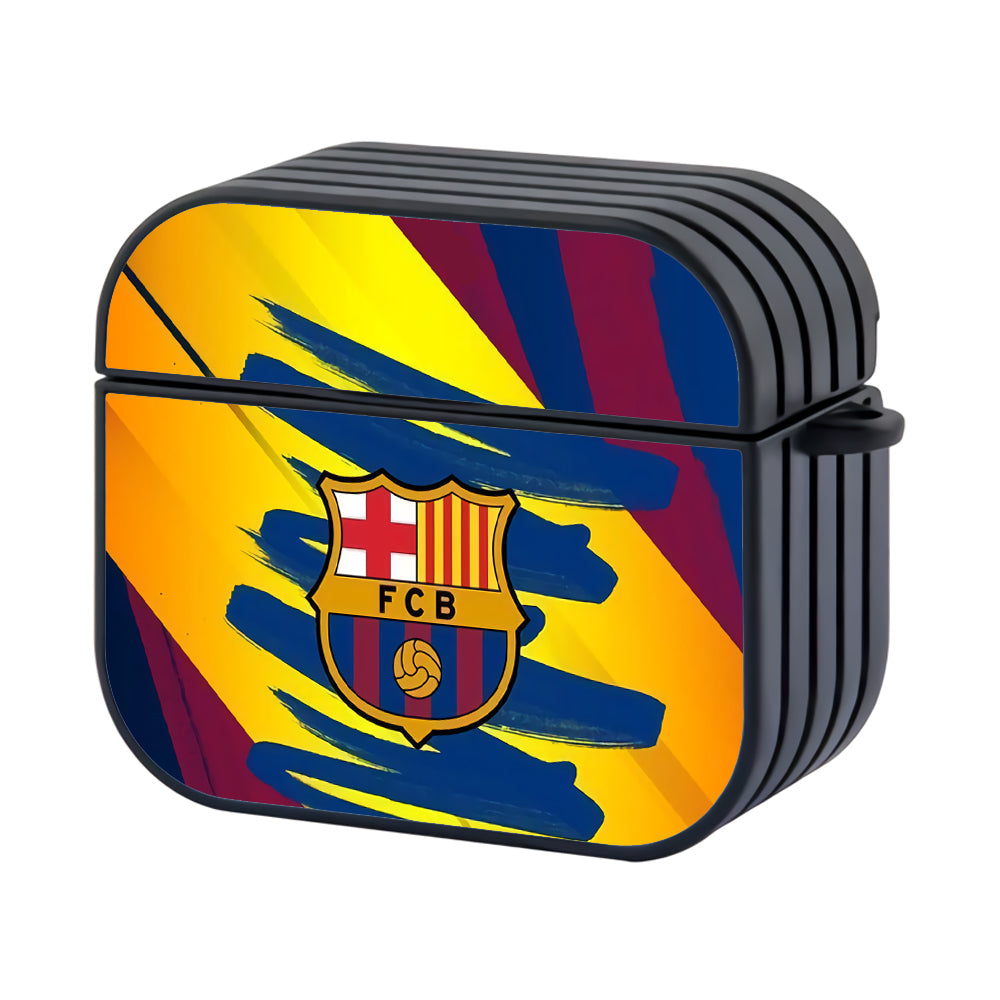 FC Barcelona Logo Hard Plastic Case Cover For Apple Airpods 4 - Ezzystore