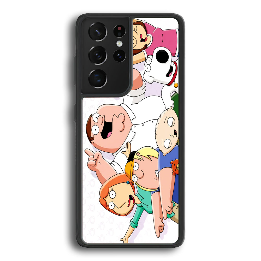 Family Guy Happy Moment Samsung Galaxy S23 Ultra Case - Ezzystore