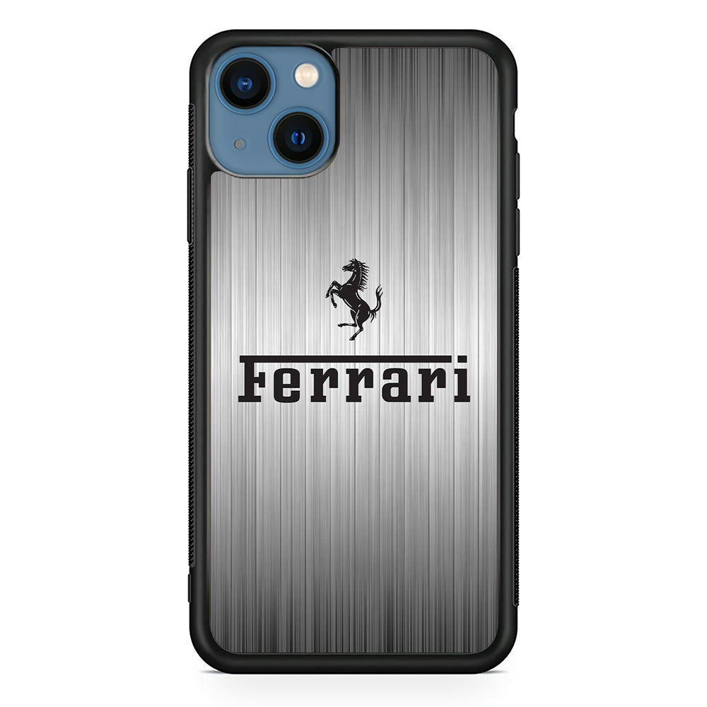 Ferrari Silver Grey iPhone 15 Case - Ezzystore