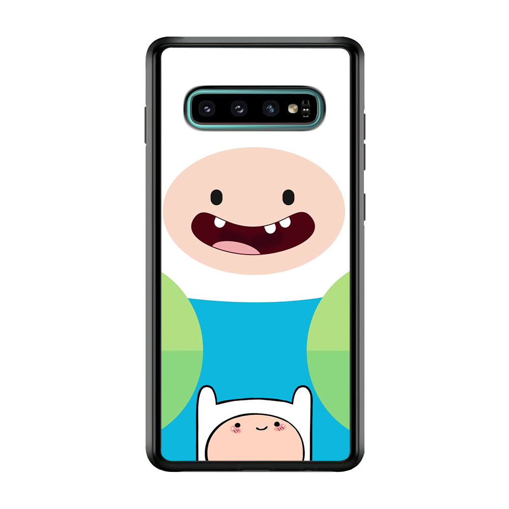 Fin Adventure Time Smiling Face Samsung Galaxy S10 Case
