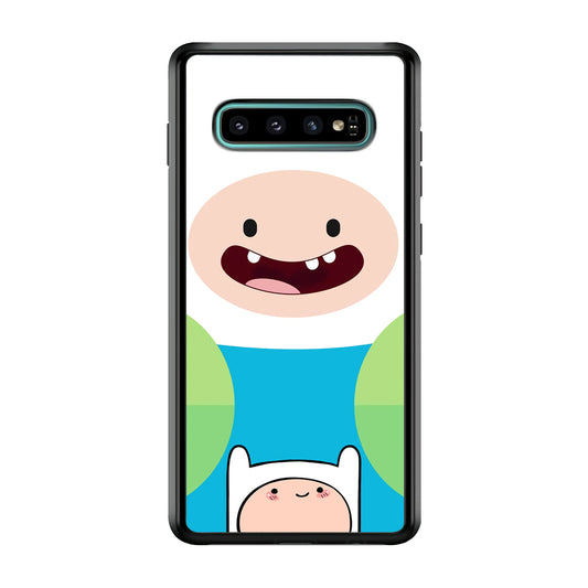 Fin Adventure Time Smiling Face Samsung Galaxy S10 Case