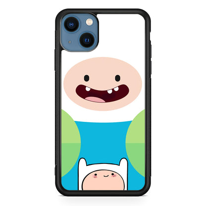 Fin Adventure Time Smiling Face iPhone 13 Case