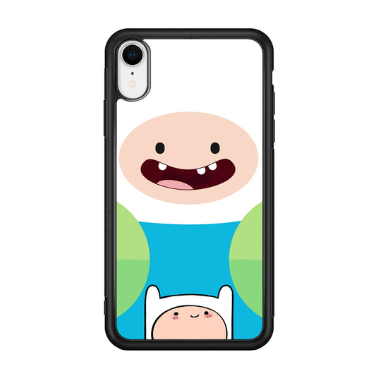 Fin Adventure Time Smiling Face iPhone XR Case