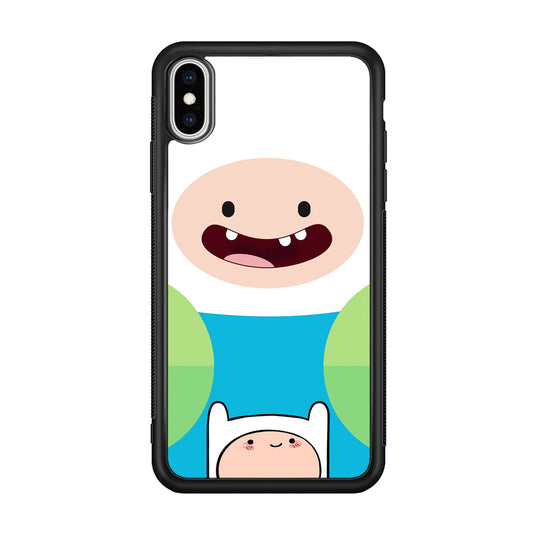 Fin Adventure Time Smiling Face iPhone XS Case