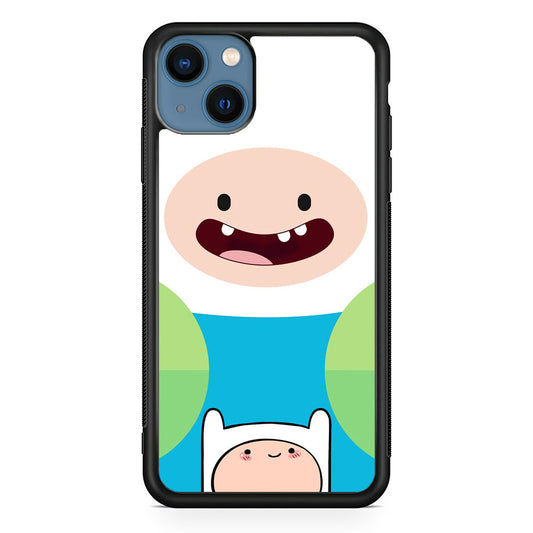 Fin Adventure Time Smiling Face iPhone 14 Plus Case