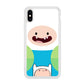 Fin Adventure Time Smiling Face iPhone X Case