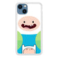 Fin Adventure Time Smiling Face iPhone 14 Case