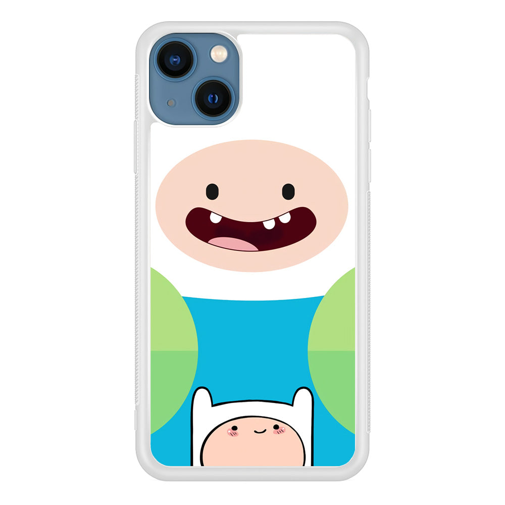 Fin Adventure Time Smiling Face iPhone 13 Case