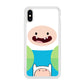 Fin Adventure Time Smiling Face iPhone XS Case