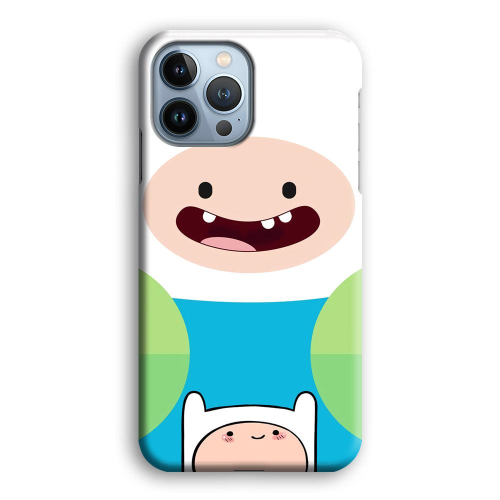 Fin Adventure Time Smiling Face iPhone 14 Pro Case