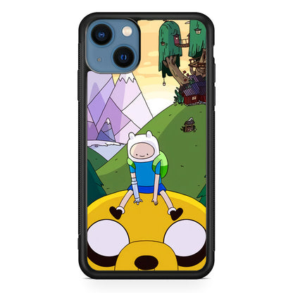 Fin And Jake Adventure Time Sad Moment iPhone 15 Plus Case