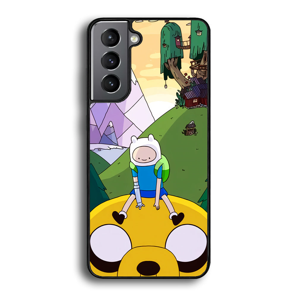 Fin And Jake Adventure Time Sad Moment Samsung Galaxy S22 Case - Ezzystore