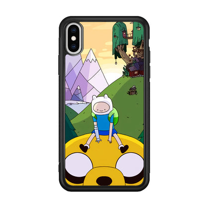 Fin And Jake Adventure Time Sad Moment iPhone X Case