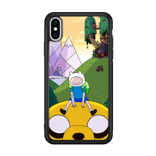 Fin And Jake Adventure Time Sad Moment iPhone X Case