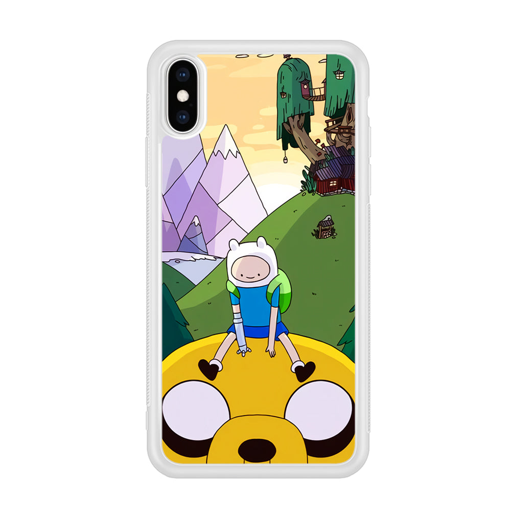 Fin And Jake Adventure Time Sad Moment iPhone X Case