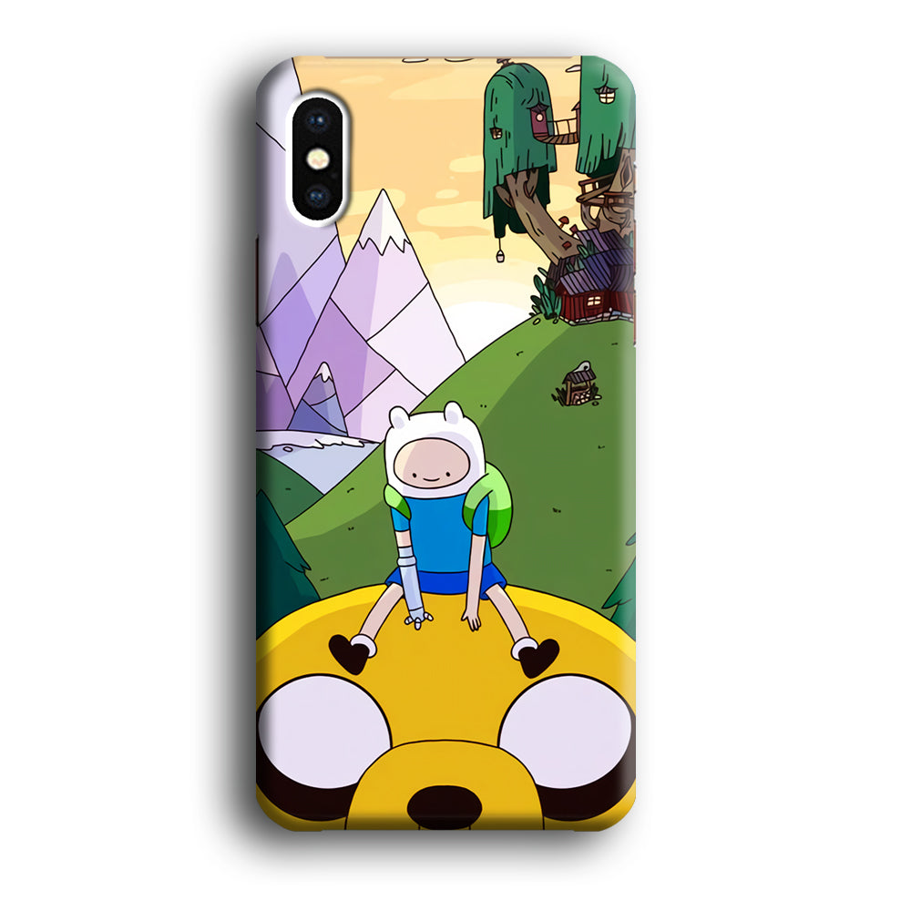 Fin And Jake Adventure Time Sad Moment iPhone X Case