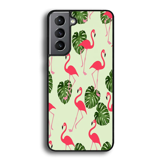 Flamingo Leaf Samsung Galaxy S24 Case - Ezzystore