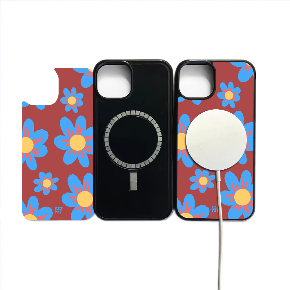 Flowers Blooming Blue Sky Light Magsafe iPhone Case