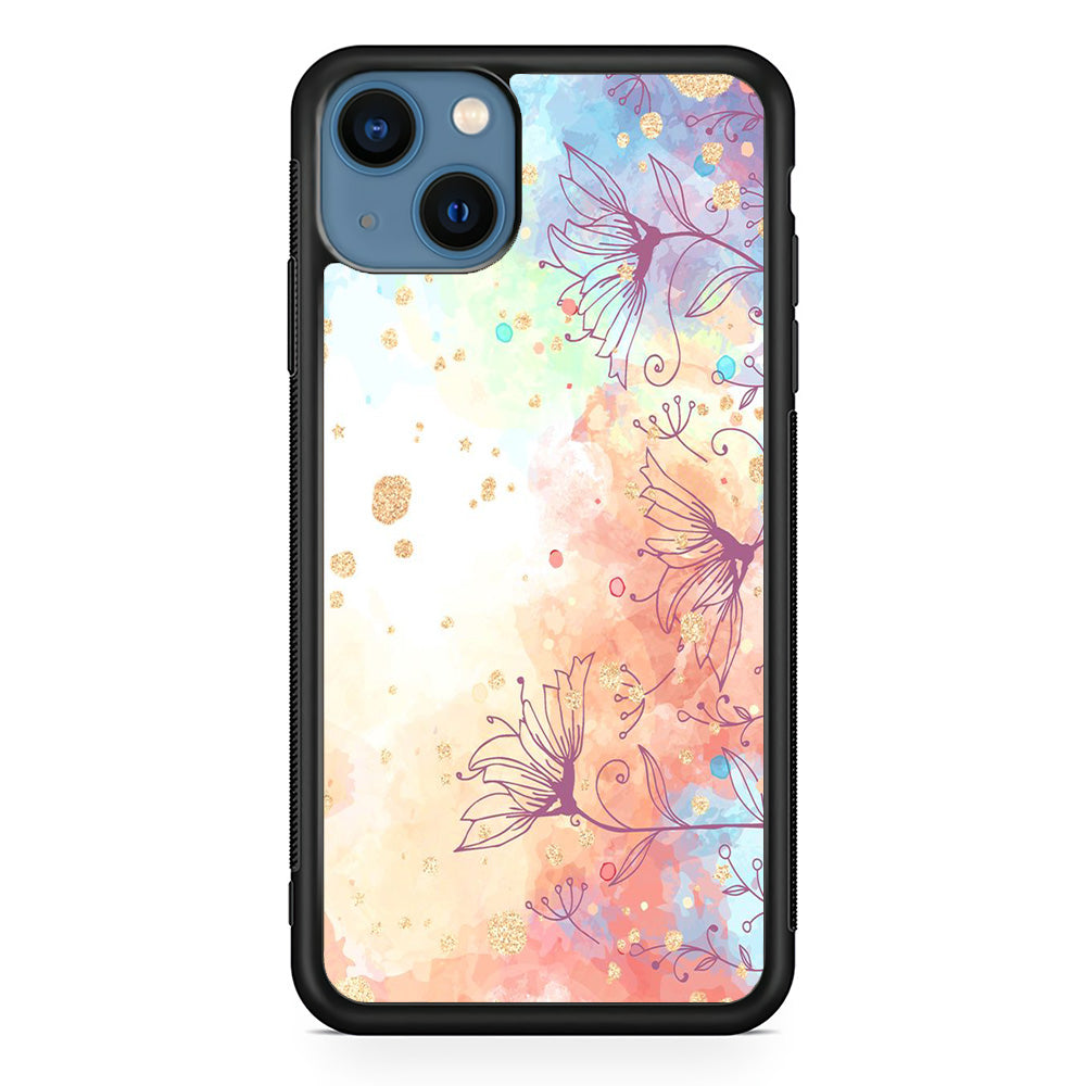 Flowers Purple And Mix Colours iPhone 14 Case