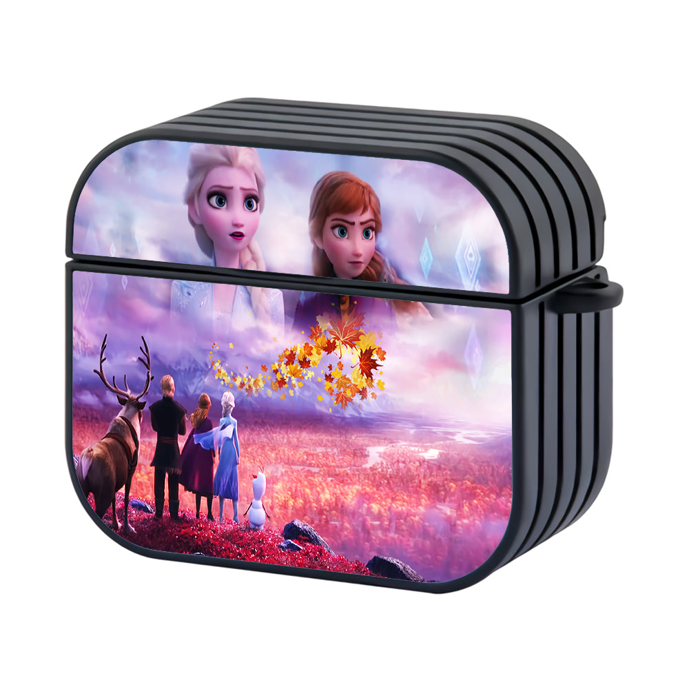 Frozen 2 Elsa and Anna Hard Plastic Case Cover For Apple Airpods 4 - Ezzystore