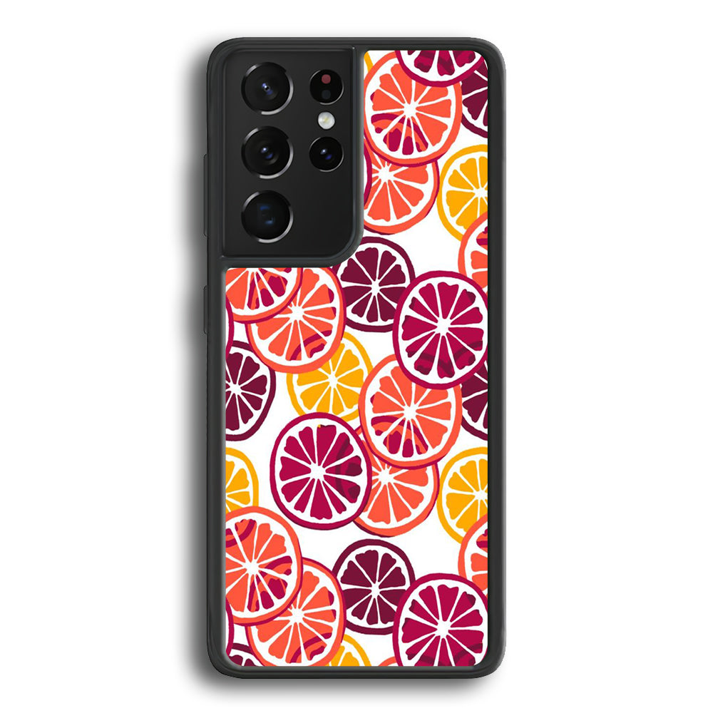 Fruit Fresh Orange Samsung Galaxy S24 Ultra Case - Ezzystore