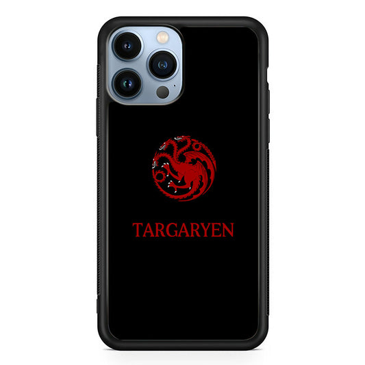 Game Of Thrones Targaryen Black Maroon Emblem iPhone 14 Pro Case