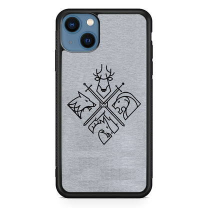 Game Of Thrones Valar Morghulis Grey Jeans Emblem iPhone 14 Case