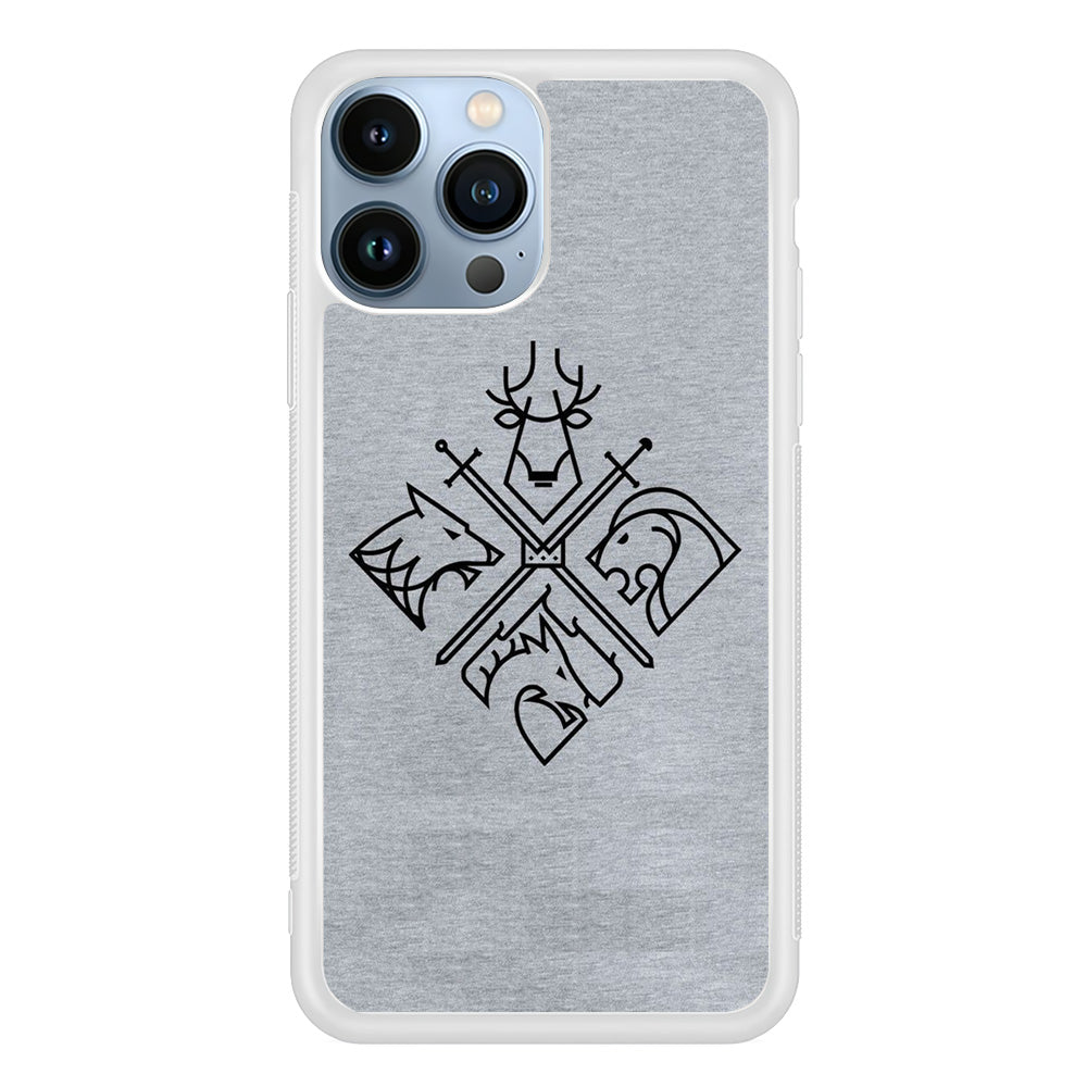 Game Of Thrones Valar Morghulis Grey Jeans Emblem iPhone 14 Pro Max Case