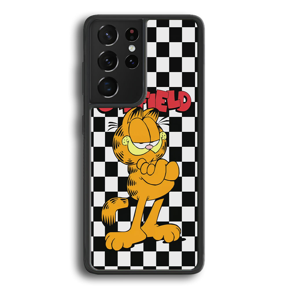 Garfield Cube Black Nad White  Samsung Galaxy S24 Ultra Case - Ezzystore