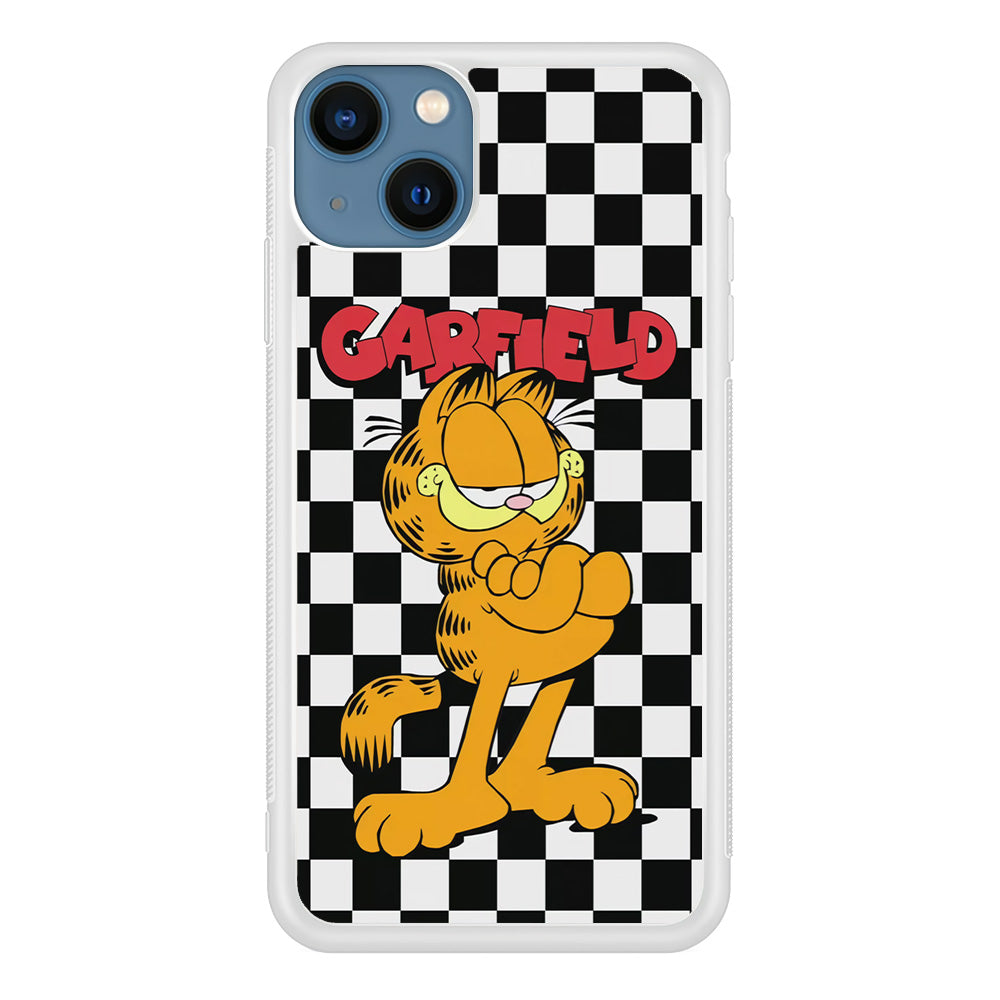 Garfield Cube Black Nad White iPhone 14 Case